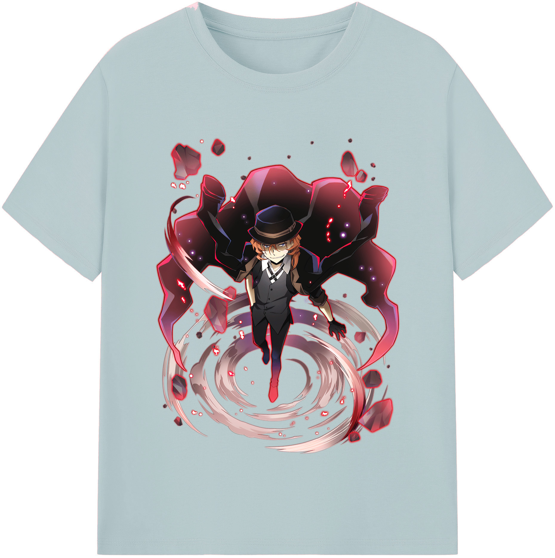 （画像用） 文豪ストレイドッグス Bungo Stray Dogs 綿100％半袖Tシャツ（フロントプリント）